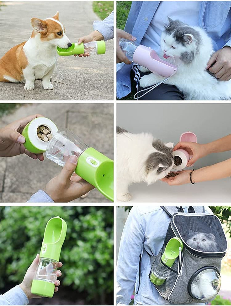 HydroBuddy™ 2-in-1 Portable Dog Water & Food Bottle – Leak-Proof Travel Dispenser