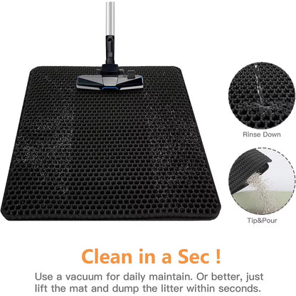 PawCatch™ Double Layer Waterproof Cat Litter Mat